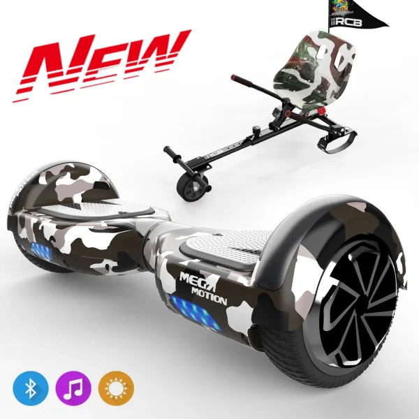 Meilleur prix ❤️ Mega Motion Pack Hoverboard 6.5″avec Bluetooth+hoverkart 🔔 1