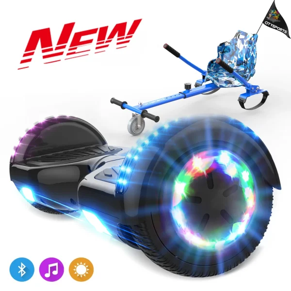 Acheter 👍 Cool&fun Pack Hoverboard 6.5″avec Bluetooth+hoverkart 👏 1