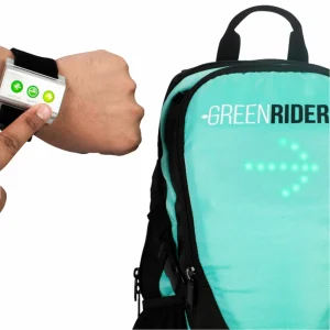 Promo 😀 SAC A DOS GREEN RIDERS CLIGNOTANT 🤩 13