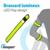 Vente flash ⭐ ACCESSOIRE BEEPER ROAD BRASSARD LUMINEUX ROUGE 🎁 5