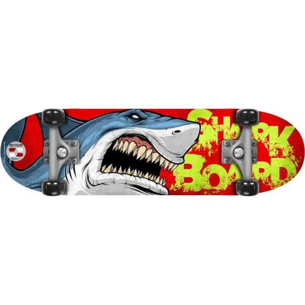 De gros 🤩 Stamp Stamp Skateboard 28 X 8 Shark Skids Control ✨ 1