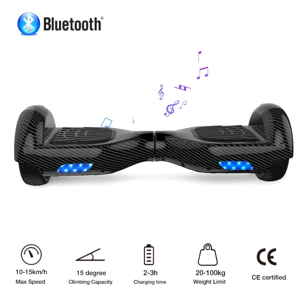 Acheter 👍 Cool&fun Pack Hoverboard 6.5″avec Bluetooth+hoverkart 👏 4