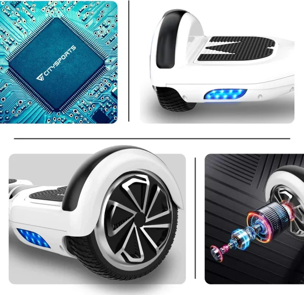 Promo ✔️ Mega Motion Pack Hoverboard 6.5″avec Bluetooth+hoverkart 🔥 5