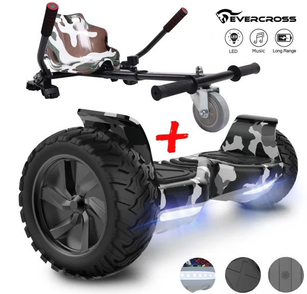 Top 10 ✨ Cool&fun Pack Hoverboard 8.5″avec Bluetooth+hoverkart 😀 1