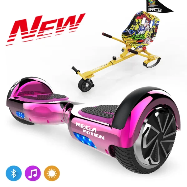 Vente flash ✔️ Mega Motion Pack Hoverboard 6.5″avec Bluetooth+hoverkart 💯 1