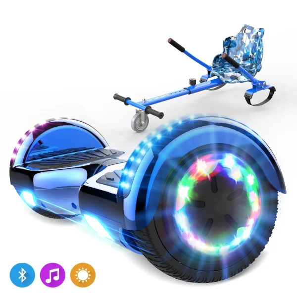 Coupon 🔔 Cool&fun Pack Hoverboard 6.5″avec Bluetooth+hoverkart 😉 1