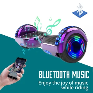 Coupon 🔔 Cool&fun Microgo Hoverboard Gyropode Électrique Gokart Overboard Bluetooth 6.5″ Self-balance Board Roues Led Flash Télécommande Et Sac ✔️ 9