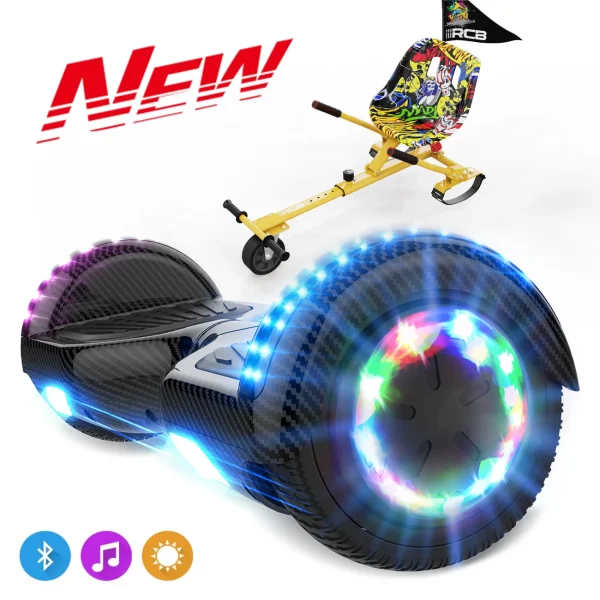 Meilleur prix 🤩 Cool&fun Pack Hoverboard 6.5″avec Bluetooth+hoverkart 🎉 1