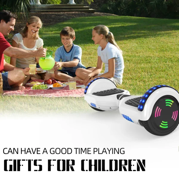 Bon marché ⭐ Cool&fun Microgo Hoverboard Gyropode Électrique Gokart Overboard Bluetooth 6.5″ Self-balance Board Roues Led Flash Télécommande Et Sac 🔔 6