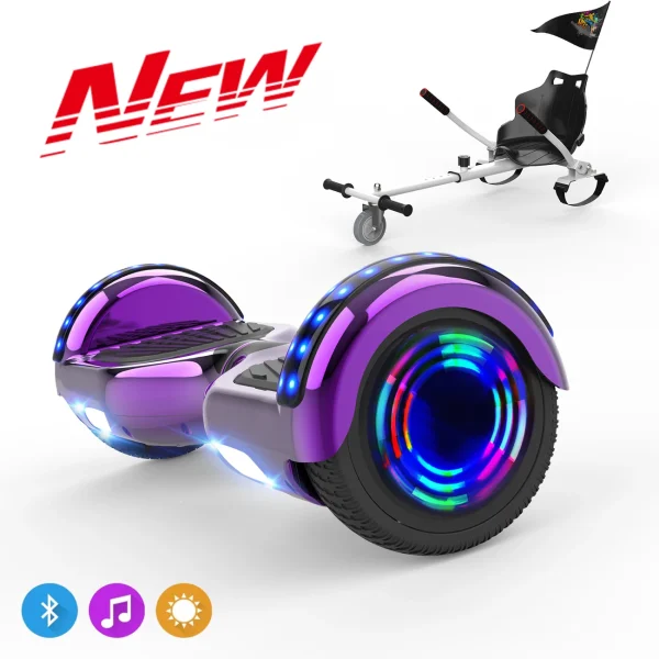 Top 10 💯 Cool&fun Microgo Hoverboard Gyropode Électrique Gokart Overboard Bluetooth 6.5″ Self-balance Board Roues Led Flash Télécommande Et Sac 👏 1