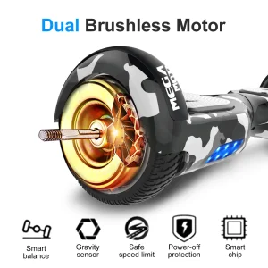 Meilleur prix ❤️ Mega Motion Pack Hoverboard 6.5″avec Bluetooth+hoverkart 🔔 10